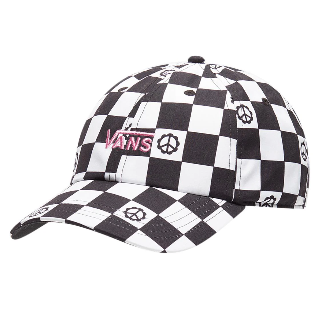 Wm Court Side Printed Hat Califas Ditsy White / Black / Lilas