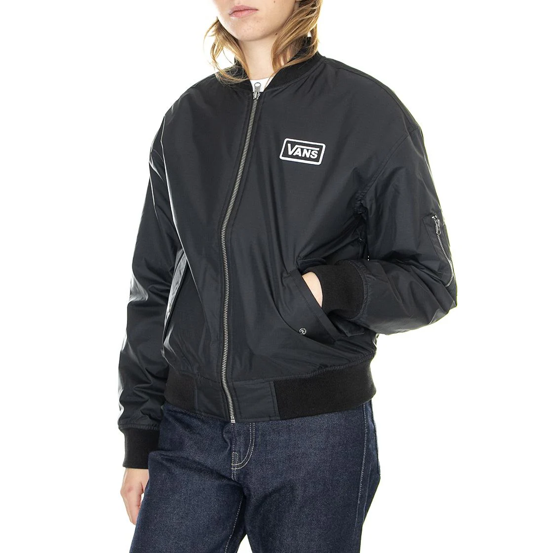 Womens Crew Pilot Jacket Black