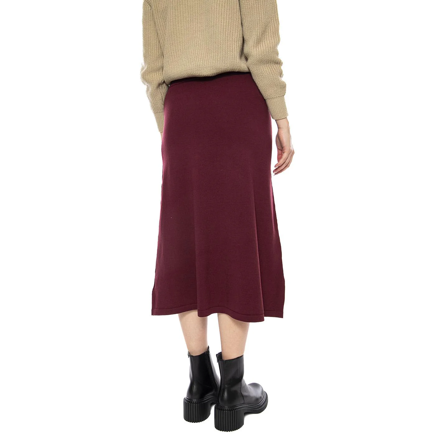 Bordeaux Midi Skirt -- Women's Long Skirt WILD PONY - Image 3