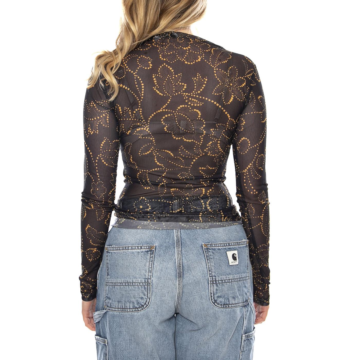 Top Malla Estampado Mustard Flower -- Top Donna Donna WILD PONY - Image 3
