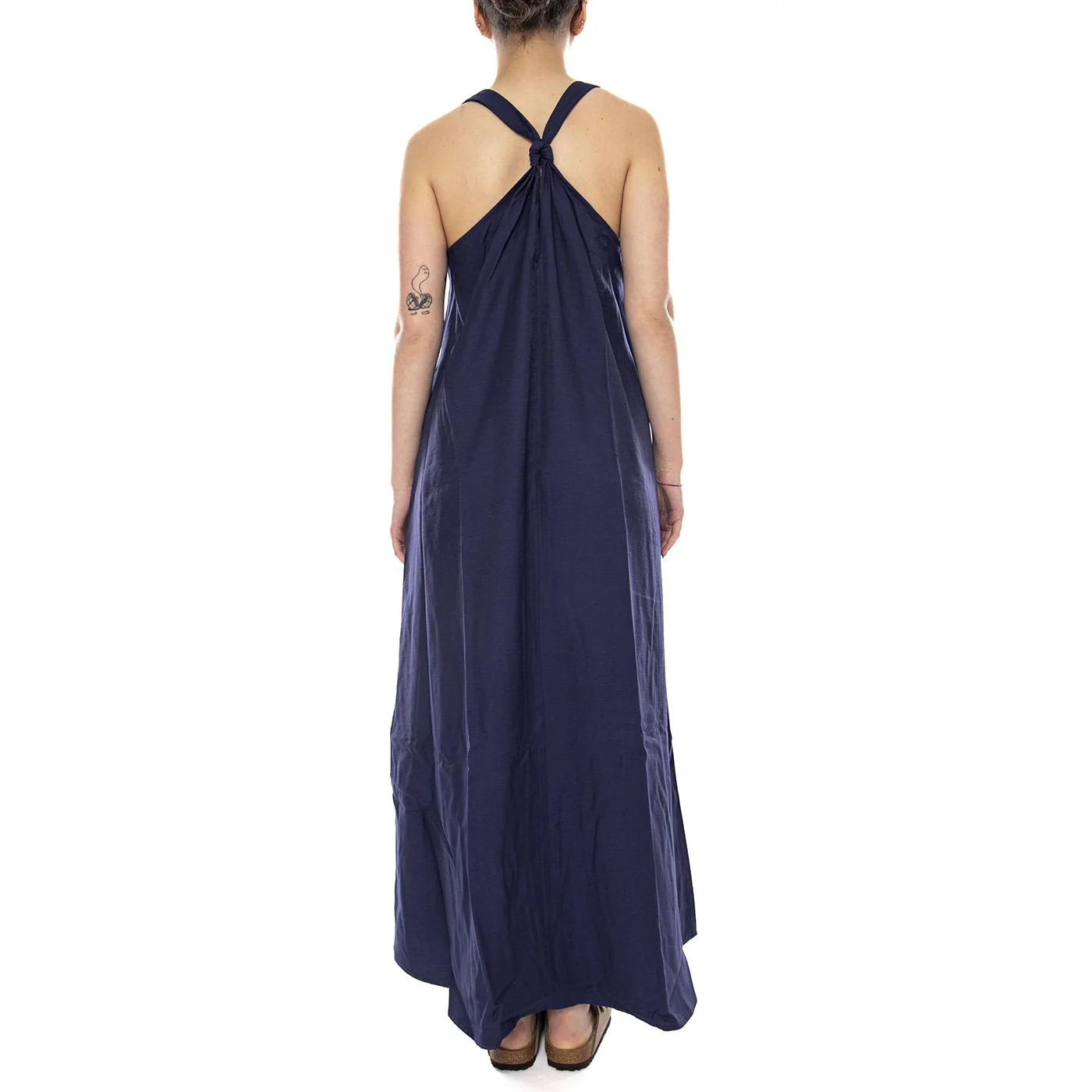 VESTIDO LARGO NAVY BLUE - Vestito Donna Lungo Blu Scuro  Donna WILD PONY - Image 3