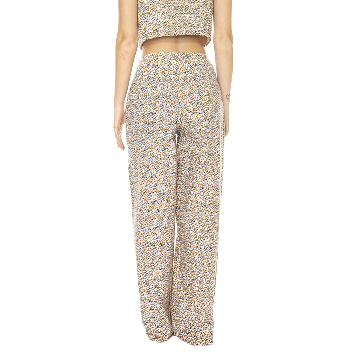 W' Pantalón Ancho con Estampado Floral Pants - Image 3