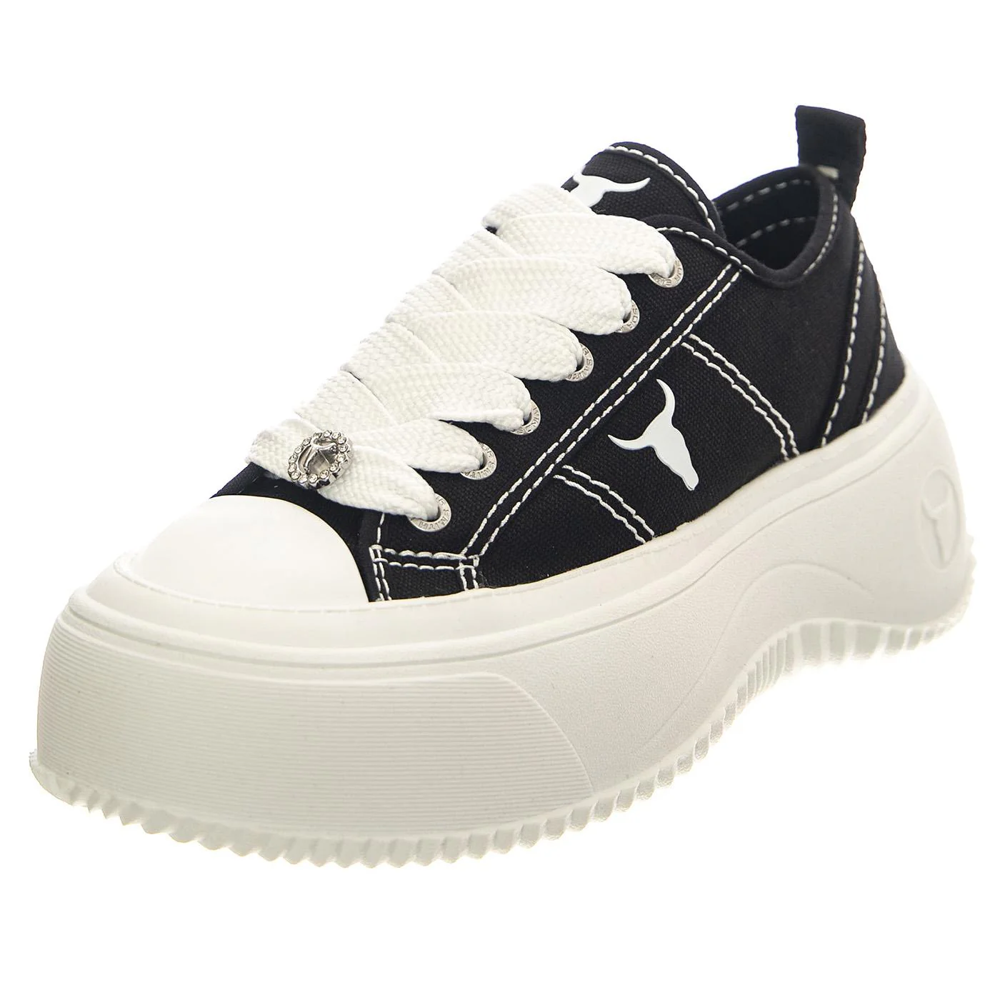 Intentions Black / White Canvas / Brave White