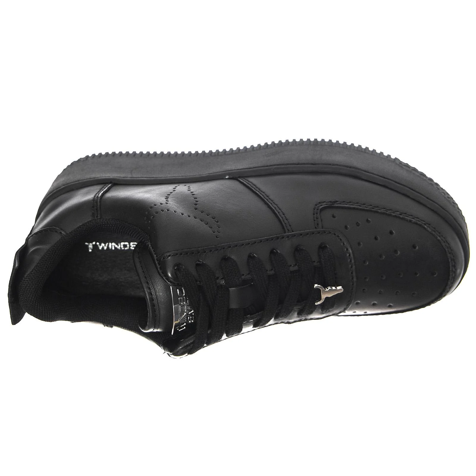 Womens Racerr Shoes - Black - Women's Low Profile Lace-Up Shoes Black Women WINDSOR SMITH - Image 6