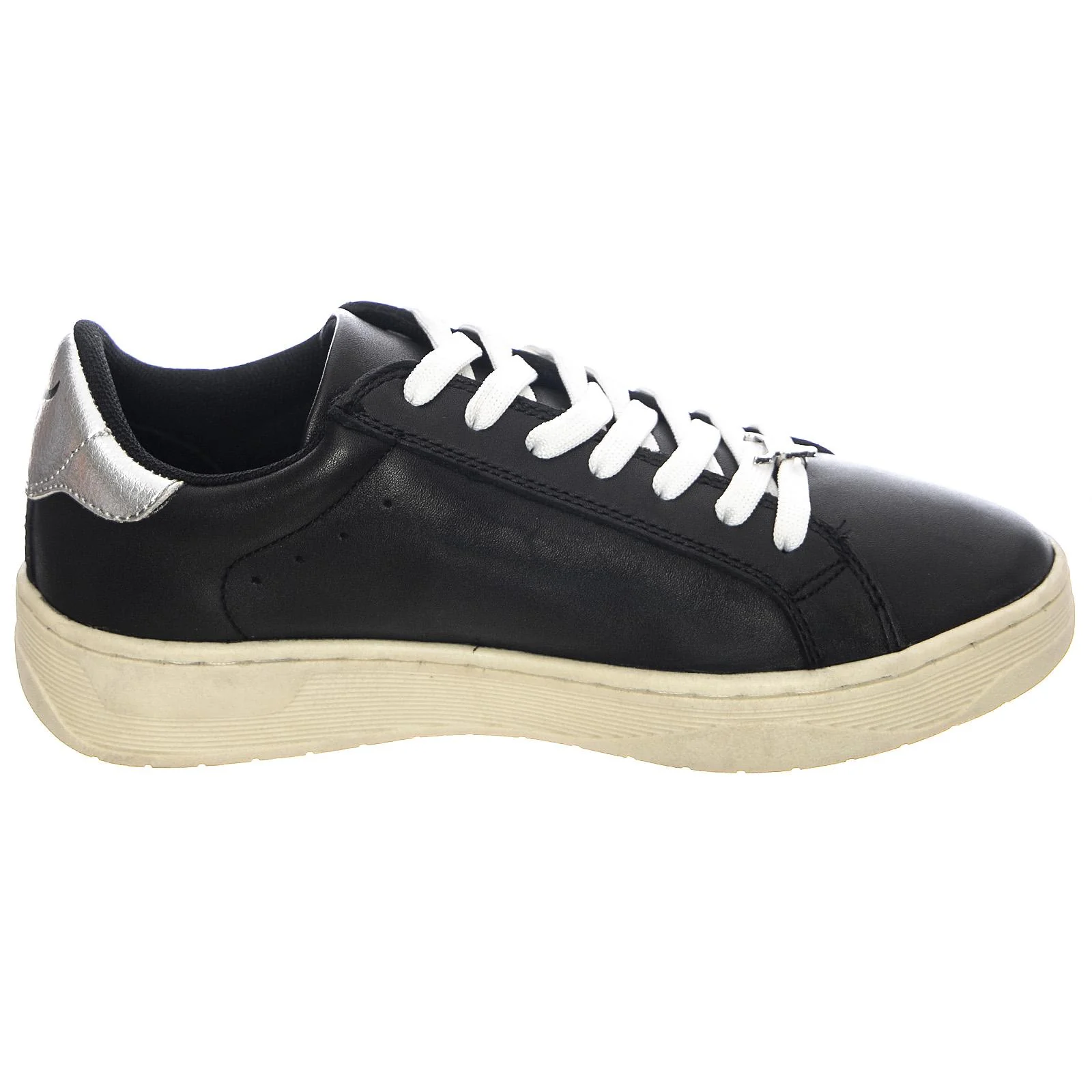 Galaxy Brave Shoes - Black / Silver - Women's Black Low-Profile Lace-Up Shoes Women WINDSOR SMITH - Image 2