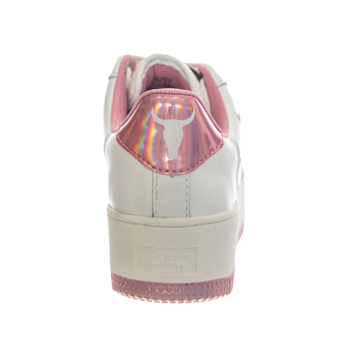 RECHARGE WHITE + PINK HOLO PU - White Lace-Up Women's Shoes Women WINDSOR SMITH - Image 4