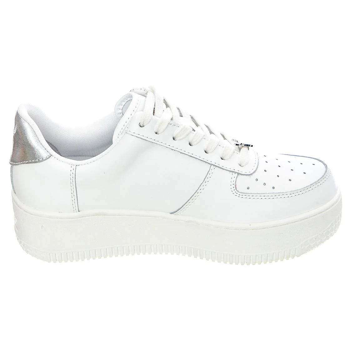 Rich White Silver - Women's White Low Profile Lace-Up Shoes Women WINDSOR SMITH - Image 2