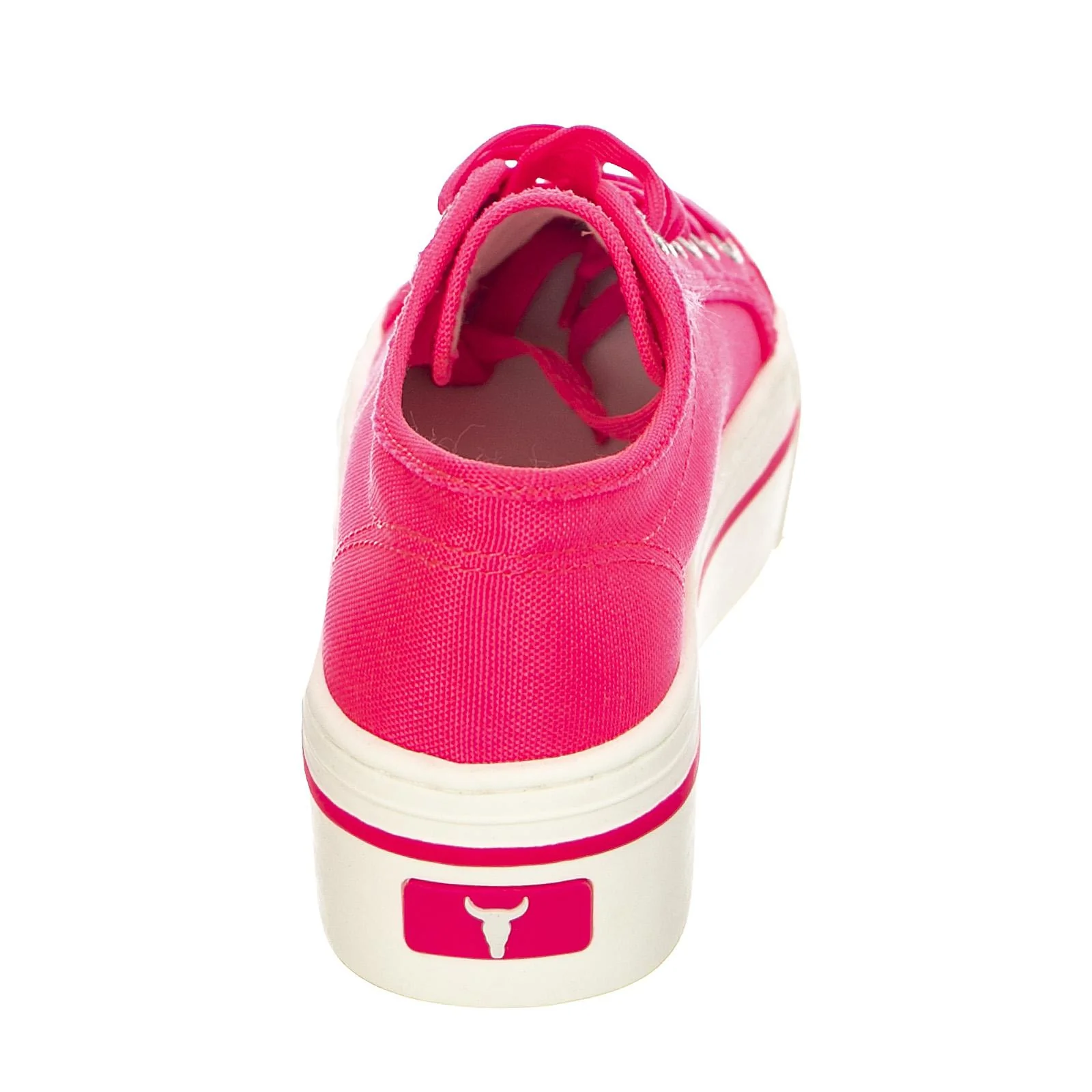 Ruby - Women's Pink Low Profile Lace-Up Shoes WINDSOR SMITH - Image 4