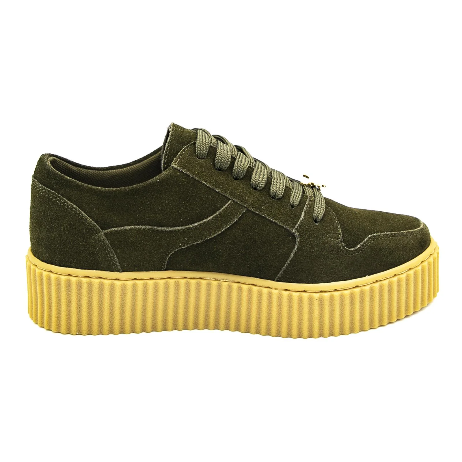 Oracle Shoes - Moss Green - Low Profile Lace-Up Shoes for Women/Men - Green Women WINDSOR SMITH - Image 2