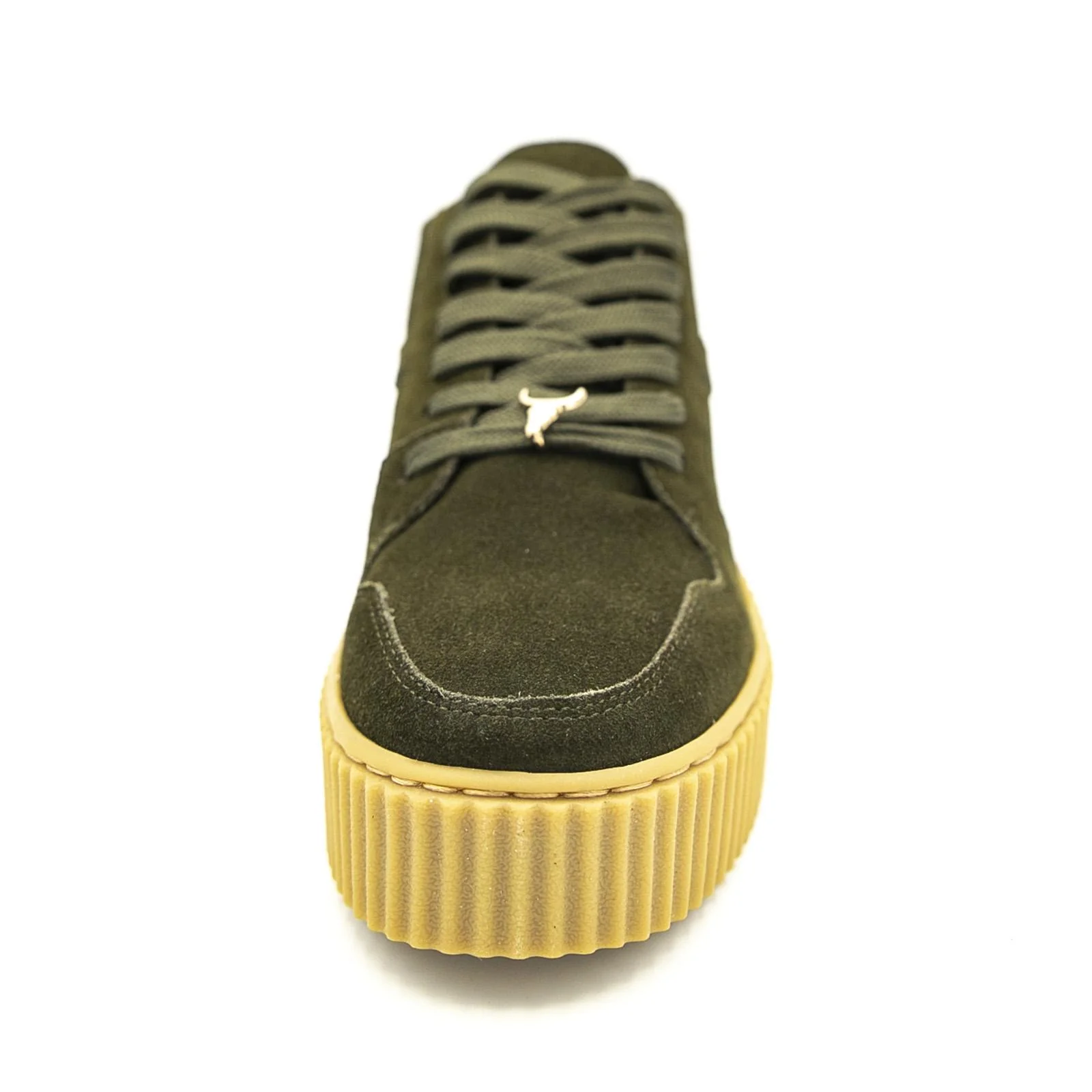Oracle Shoes - Moss Green - Low Profile Lace-Up Shoes for Women/Men - Green Women WINDSOR SMITH - Image 3