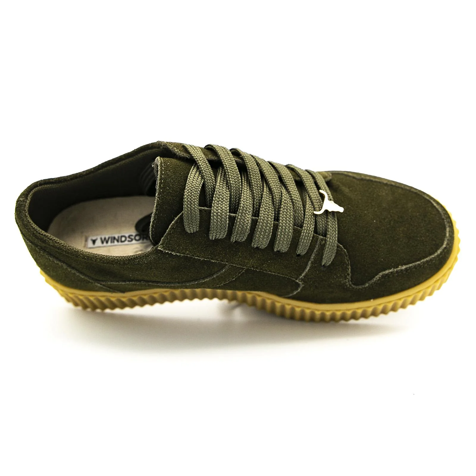 Oracle Shoes - Moss Green - Low Profile Lace-Up Shoes for Women/Men - Green Women WINDSOR SMITH - Image 6