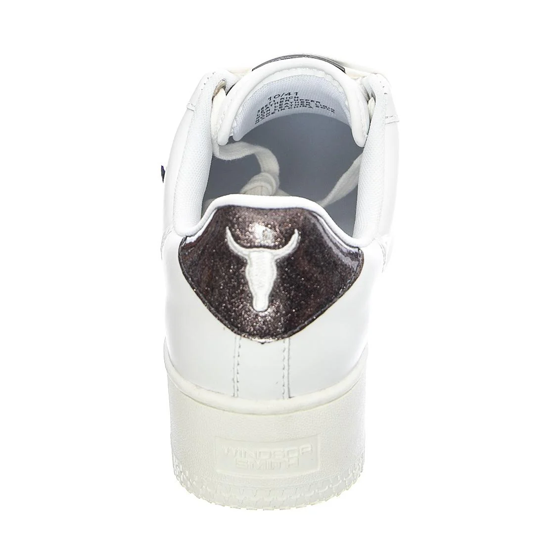 Rich White Gunmetal - Women's White Low Profile Lace-Up Shoes WINDSOR SMITH - Image 4