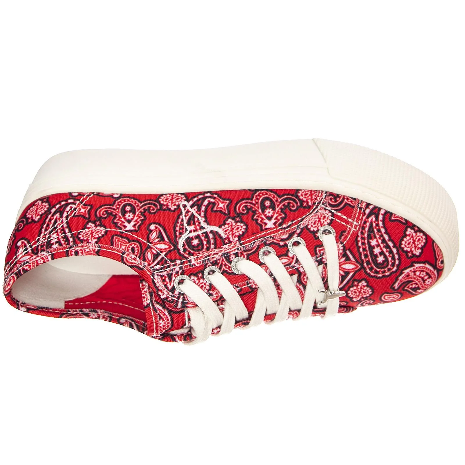 Womens Ruby Bandana Red Shoes - Image 6