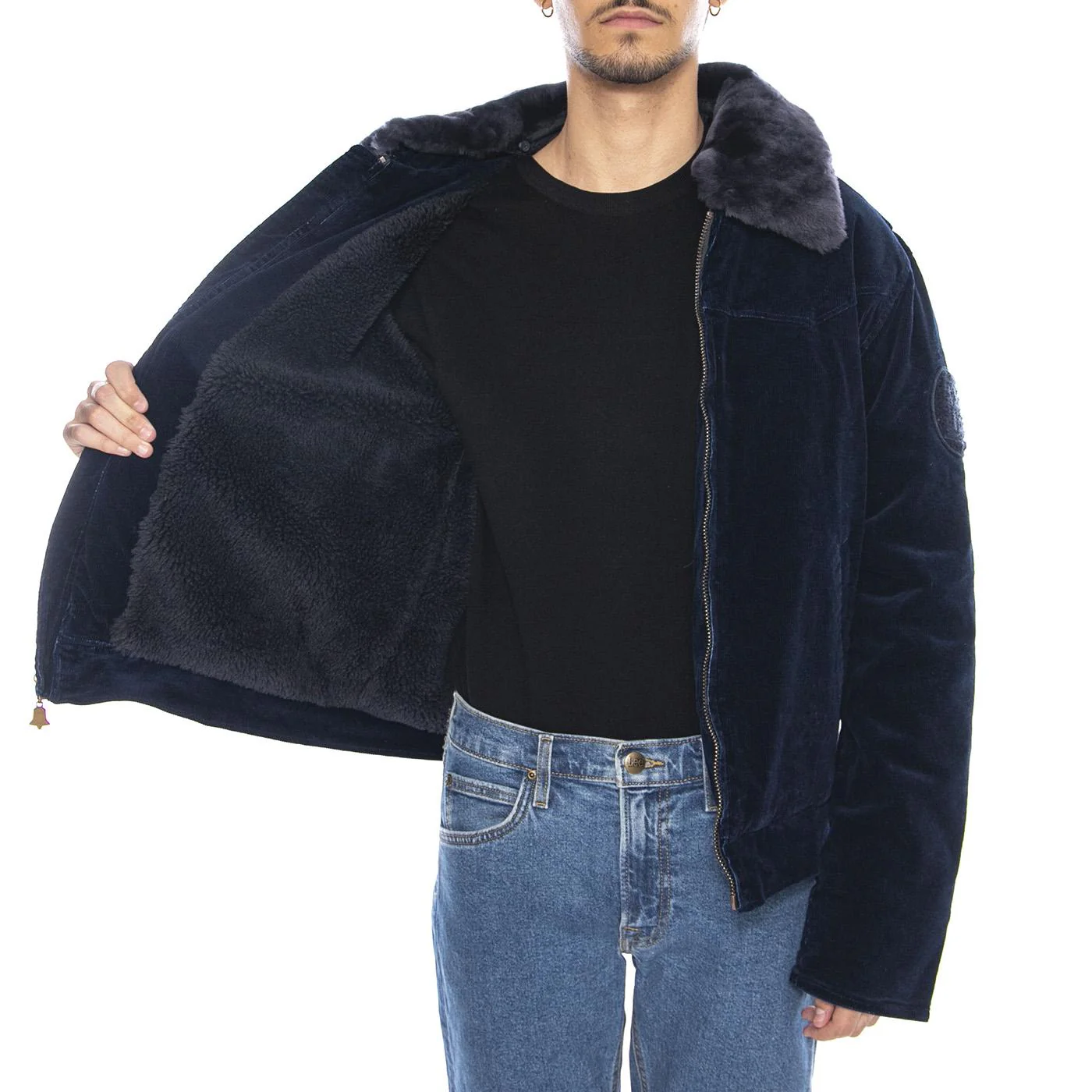 Aviator Jacket Indigo - Men's Blue Jacket WRANGLER - Image 4