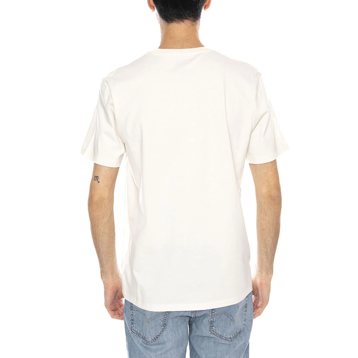 Keep On Runnin Tee Marshmallo W - Men's Crew Neck T-Shirt Beige Men WRANGLER - Image 3