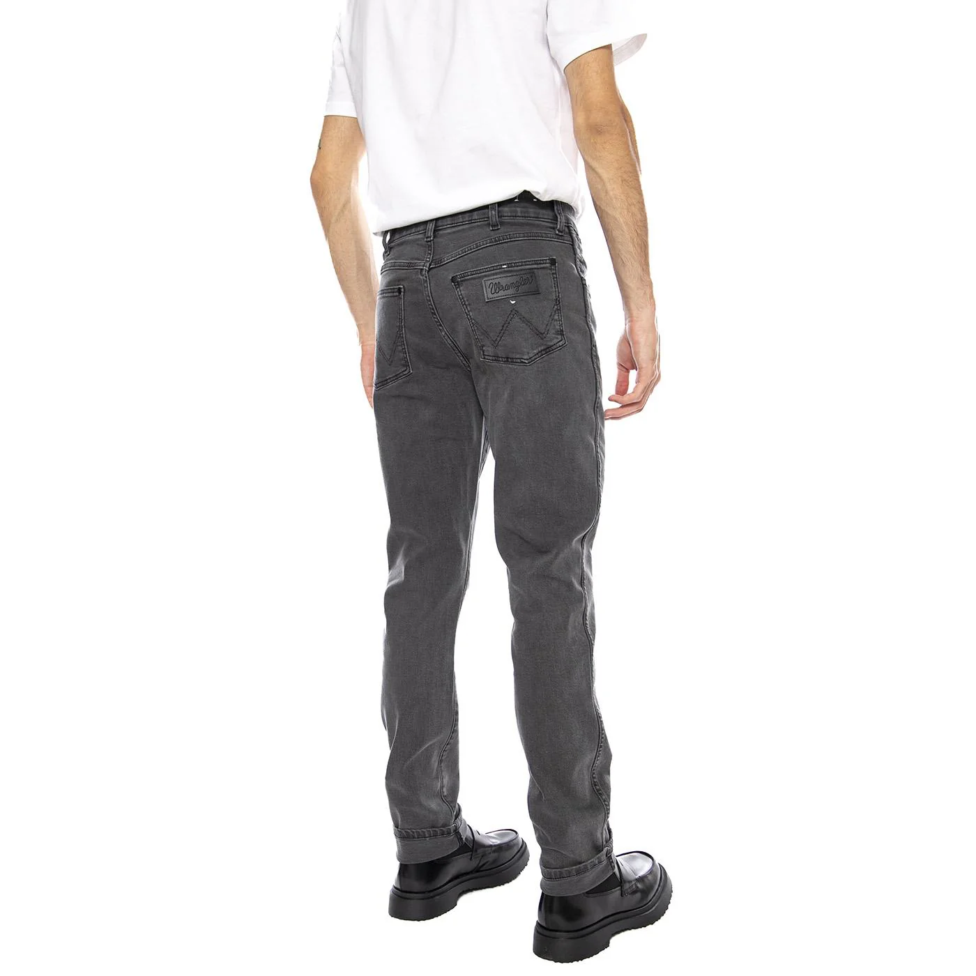 Larston Whispered Wash Black Denim Jeans - Men's Denim Jeans Pants Black Men WRANGLER - Image 3