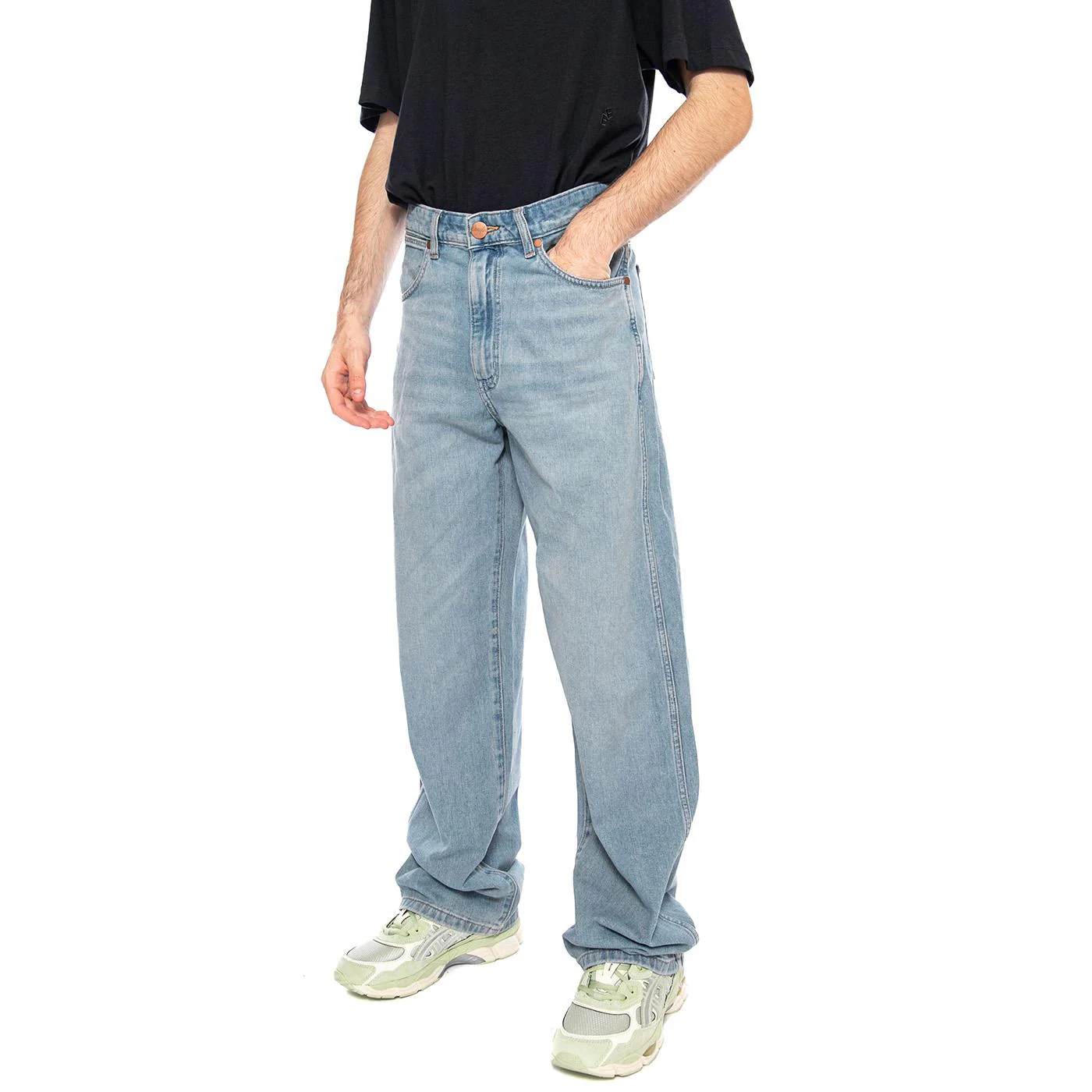 LOOSE STRAIGHT DOVE WING - Men's Blue Denim Jeans Men WRANGLER