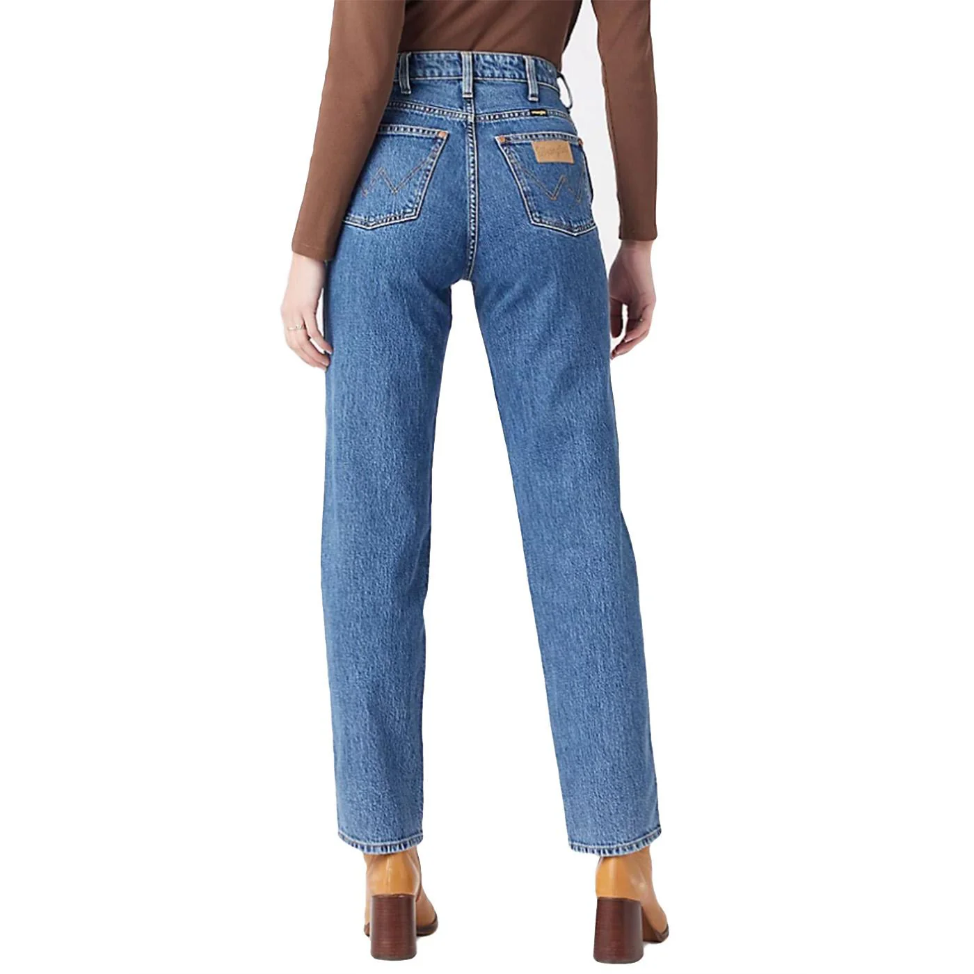Mom Straight Winter Hue Denim Pants - Image 3
