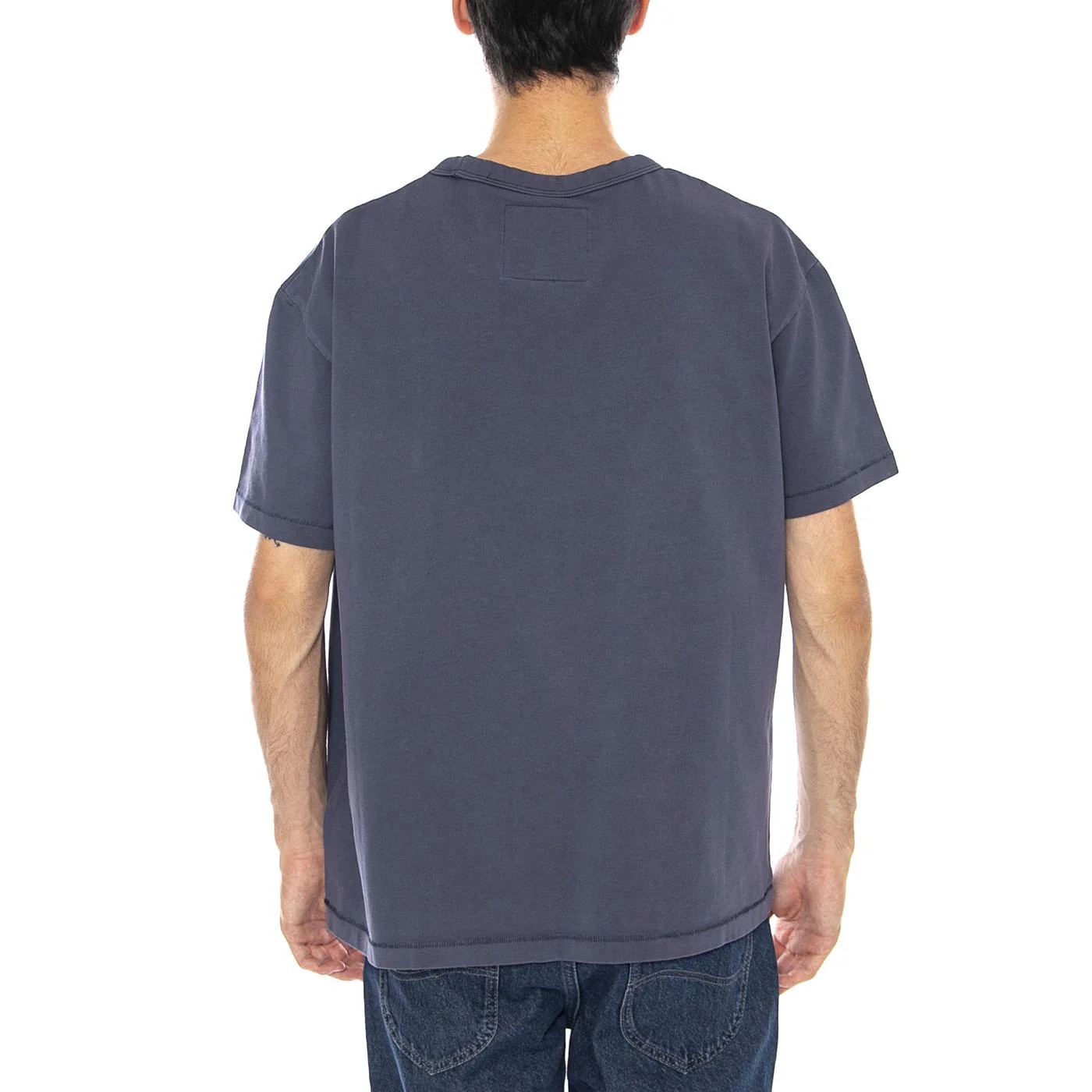 Rodeo Ben Tee Navy - Men's Crew Neck T-Shirt Navy Blue Men's WRANGLER - Image 3