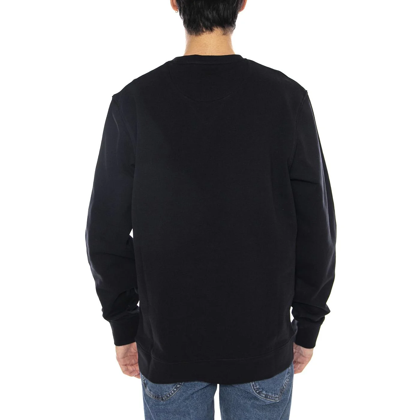 Sign Off Crew Black - Men's Crew Neck Sweatshirt Black Men WRANGLER - Image 3