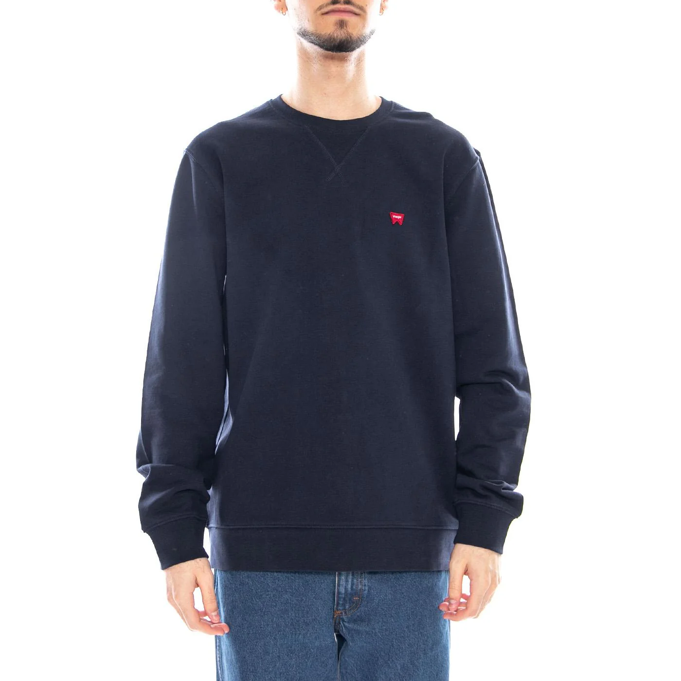 SIGN OFF CREW - Navy - Men's Crew Neck Sweatshirt Blue Men's WRANGLER - Image 2