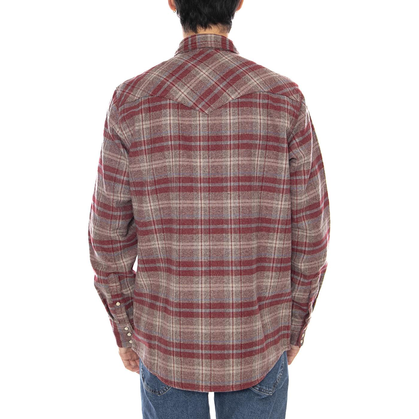 Western Shirt Ruby Wine - Multicolor Men's Shirt WRANGLER - Image 3