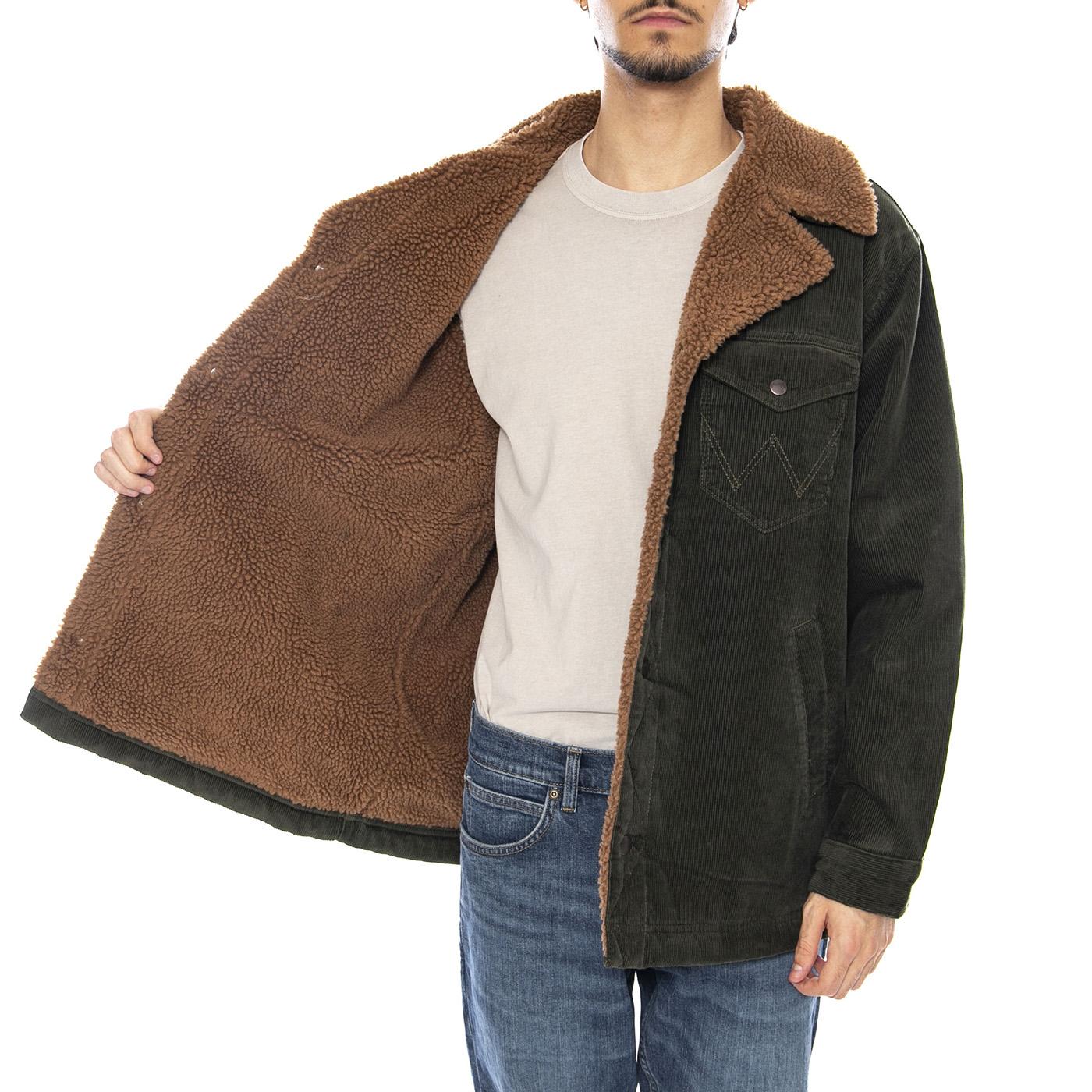 Wrange Coat Forest Night Wrangler - Men's Green Jacket WRANGLER - Image 4